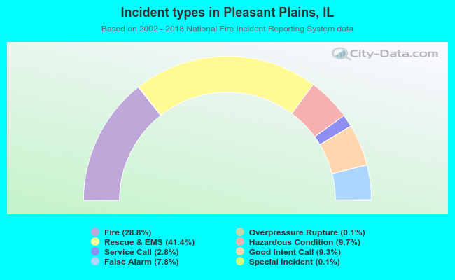 Incident types in Pleasant Plains, IL