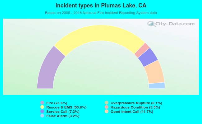 Incident types in Plumas Lake, CA