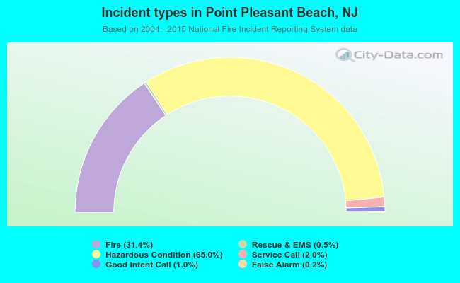 Incident types in Point Pleasant Beach, NJ