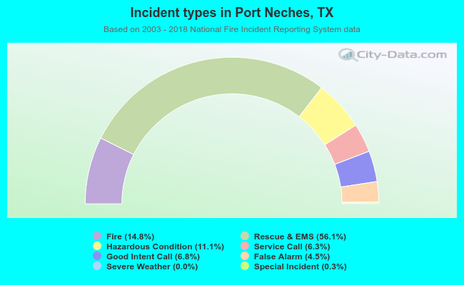 Incident types in Port Neches, TX