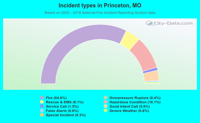 Incident types in Princeton, MO