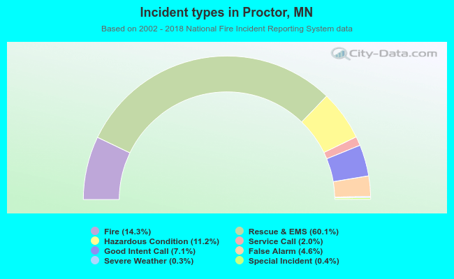 Incident types in Proctor, MN