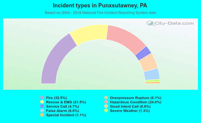 Incident types in Punxsutawney, PA