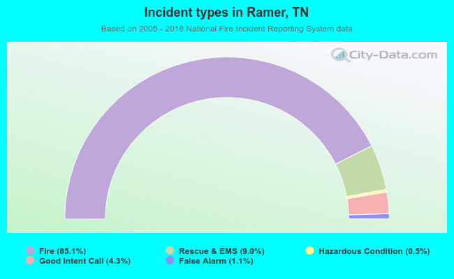 Incident types in Ramer, TN