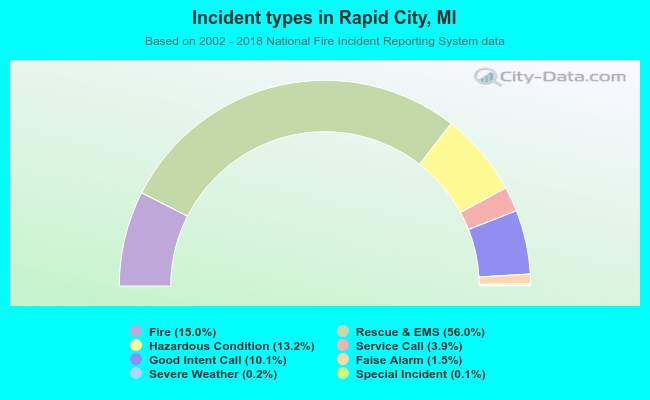 Incident types in Rapid City, MI