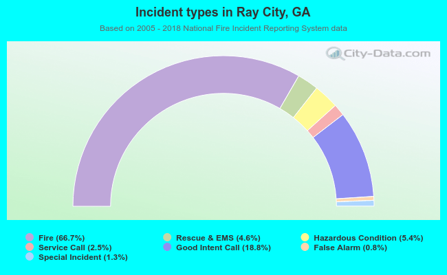 Incident types in Ray City, GA