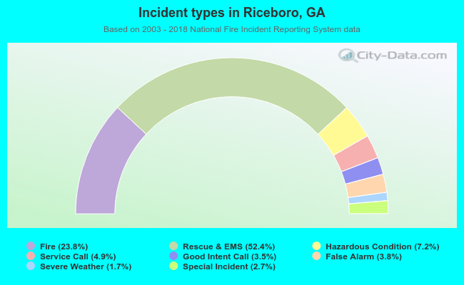 Incident types in Riceboro, GA