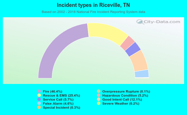 Incident types in Riceville, TN