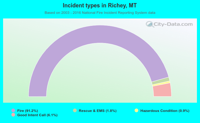 Incident types in Richey, MT