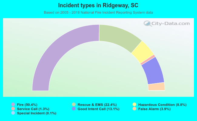 Incident types in Ridgeway, SC