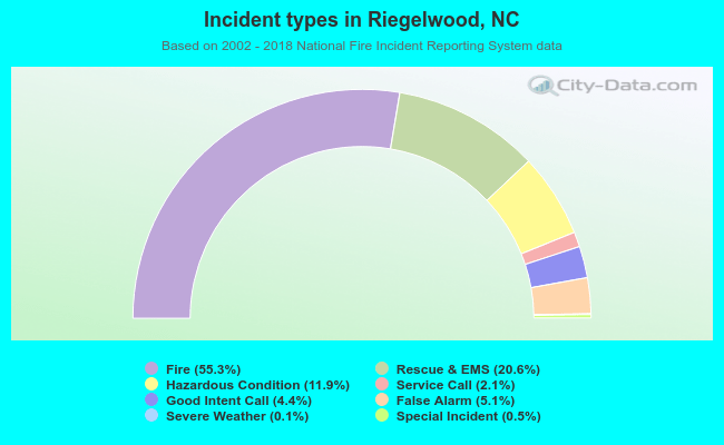 Incident types in Riegelwood, NC