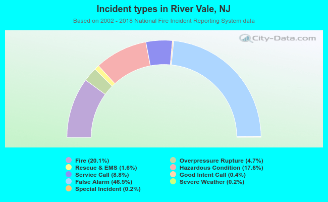 Incident types in River Vale, NJ