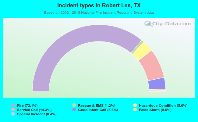 Incident types in Robert Lee, TX