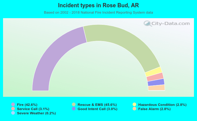 Incident types in Rose Bud, AR