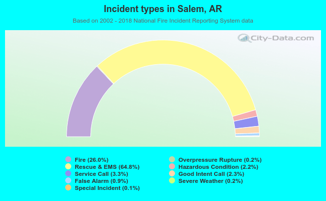 Incident types in Salem, AR