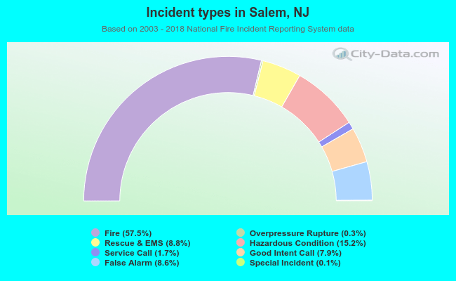 Incident types in Salem, NJ
