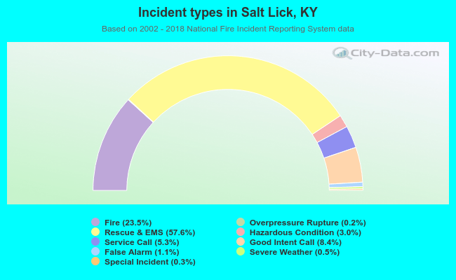 Incident types in Salt Lick, KY