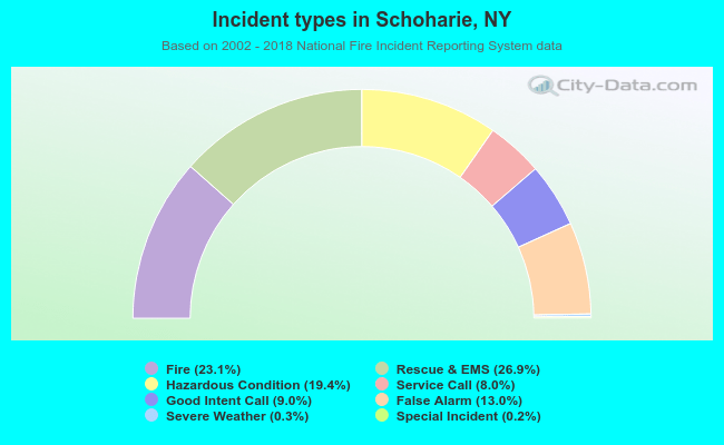 Incident types in Schoharie, NY