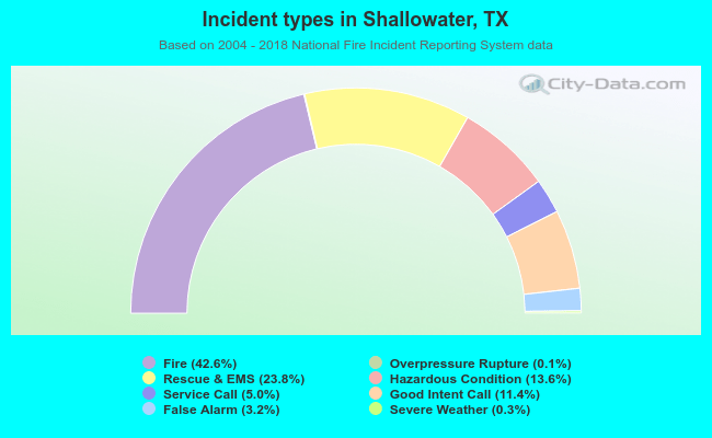 Incident types in Shallowater, TX