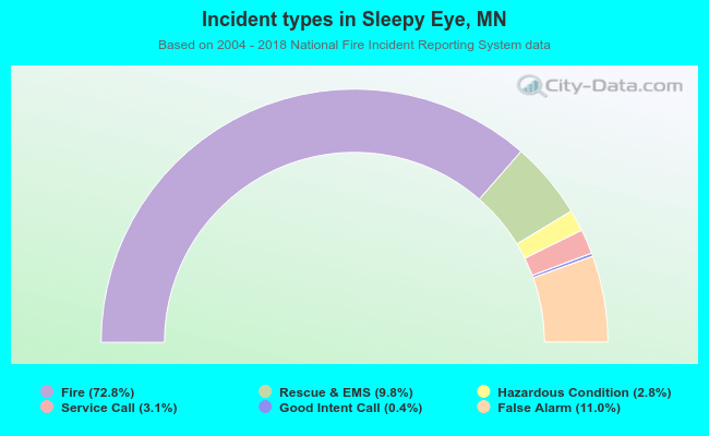Incident types in Sleepy Eye, MN