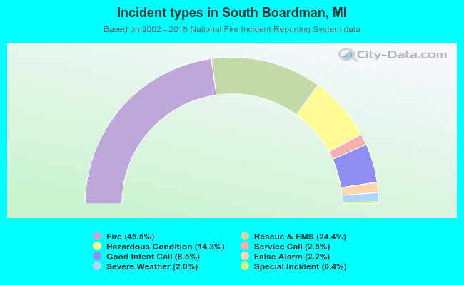 Incident types in South Boardman, MI