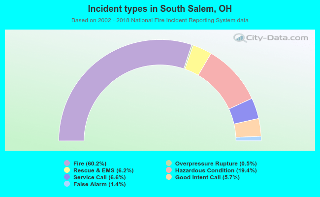 Incident types in South Salem, OH