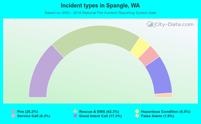 Incident types in Spangle, WA