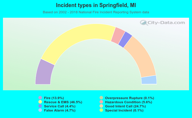 Incident types in Springfield, MI