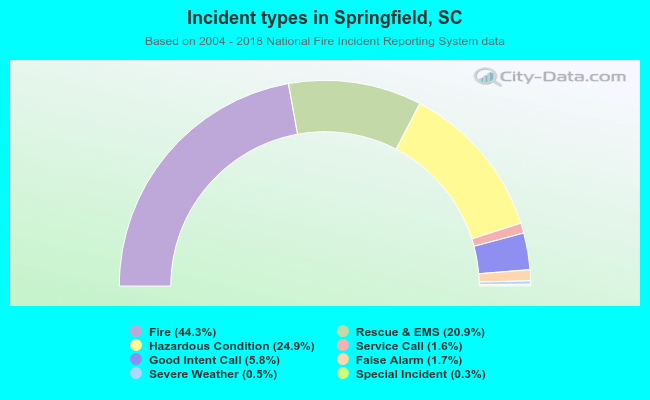 Incident types in Springfield, SC
