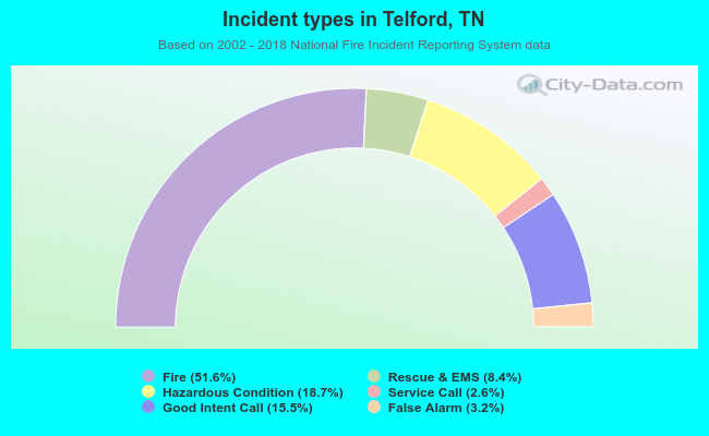 Incident types in Telford, TN