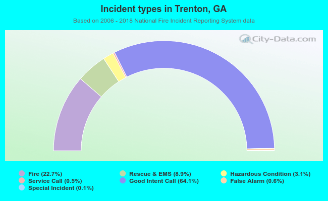 Incident types in Trenton, GA