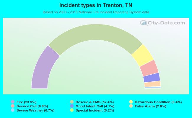 Incident types in Trenton, TN
