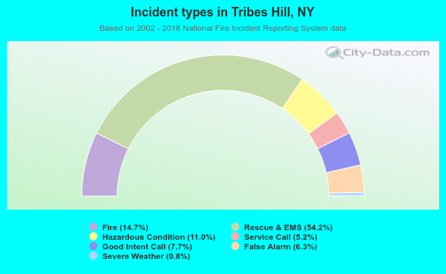 Incident types in Tribes Hill, NY