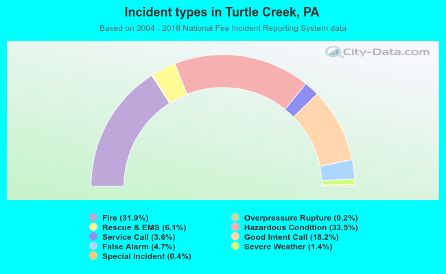 Incident types in Turtle Creek, PA