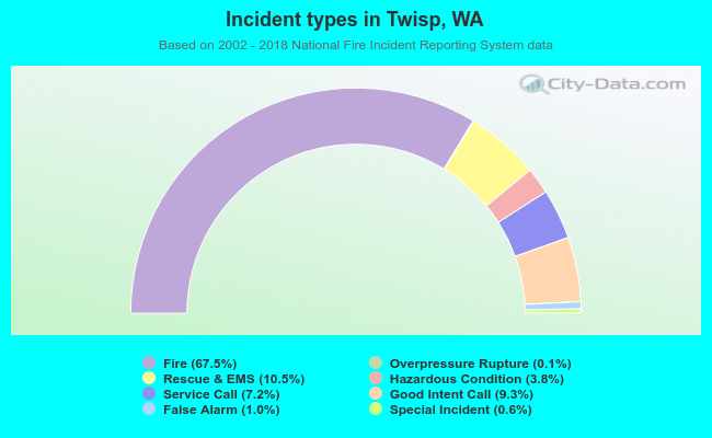 Incident types in Twisp, WA