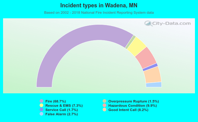 Incident types in Wadena, MN