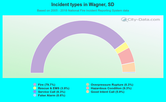 Incident types in Wagner, SD