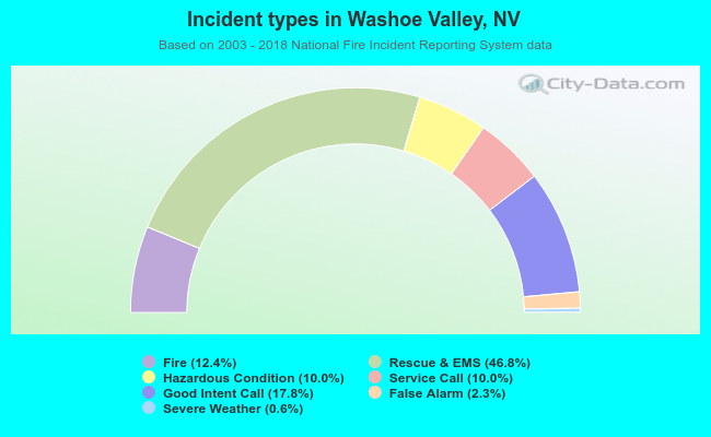 Incident types in Washoe Valley, NV