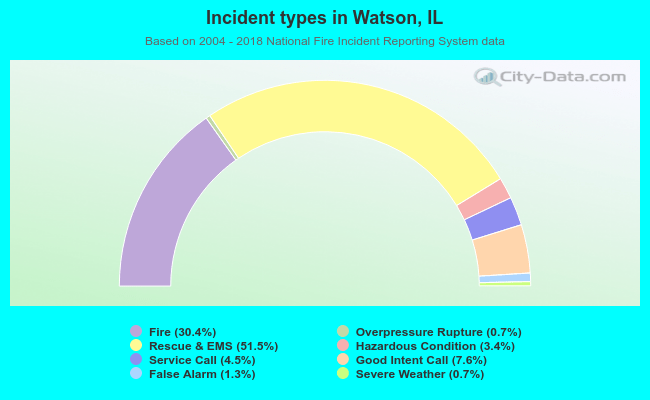 Incident types in Watson, IL