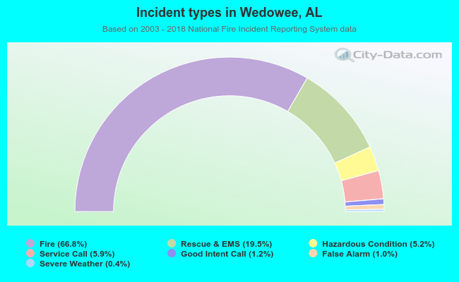 Incident types in Wedowee, AL