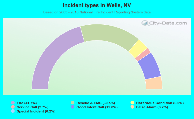 Incident types in Wells, NV
