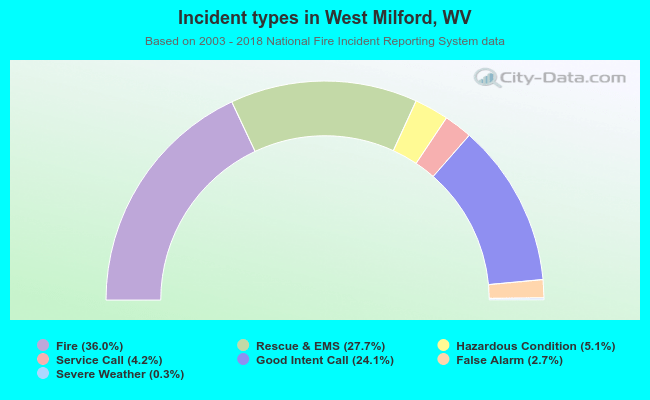 Incident types in West Milford, WV