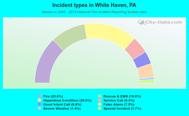 Incident types in White Haven, PA
