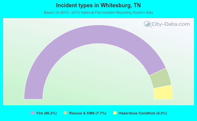 Incident types in Whitesburg, TN