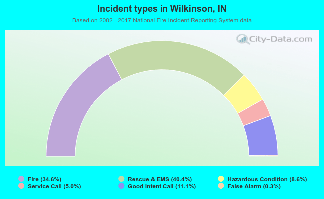 Incident types in Wilkinson, IN