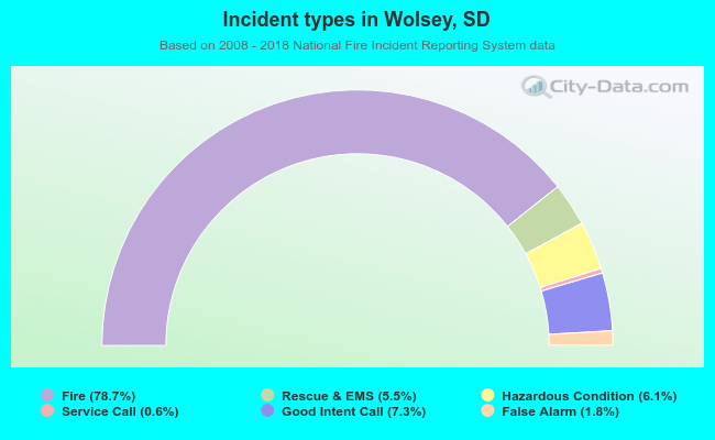 Incident types in Wolsey, SD
