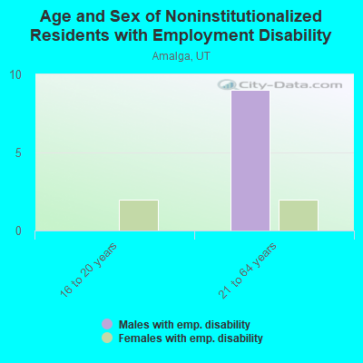 Age and Sex of Noninstitutionalized Residents with Employment Disability