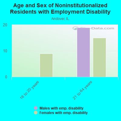 Age and Sex of Noninstitutionalized Residents with Employment Disability