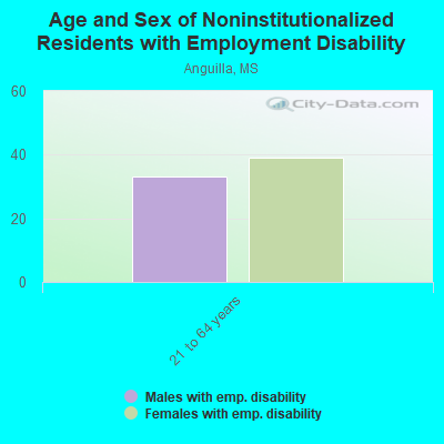 Age and Sex of Noninstitutionalized Residents with Employment Disability