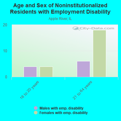 Age and Sex of Noninstitutionalized Residents with Employment Disability